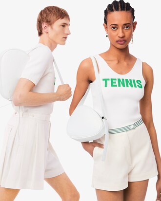 Runway Leather Hobo Racket Bag