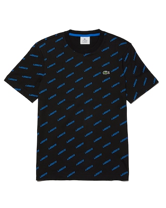 Men's Lacoste LIVE Crew Neck Print Cotton T-shirt
