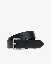 Men's Lacoste Engraved Rolling Buckle Grained Leather Belt