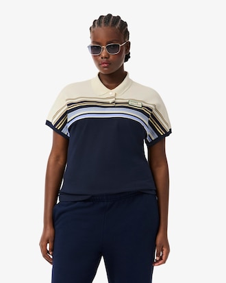 French Made Slim Fit Striped Polo Shirt