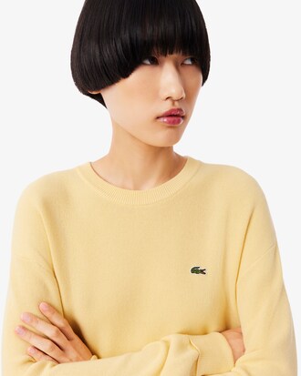 Relaxed Fit Cotton Crew Neck Sweater