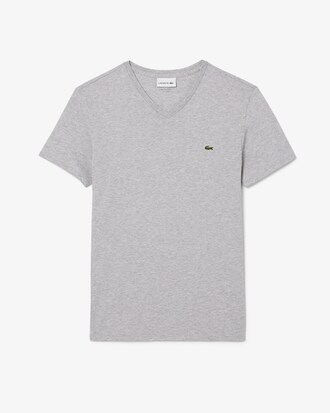 Lightweight Cotton Pima V Neck T-shirt