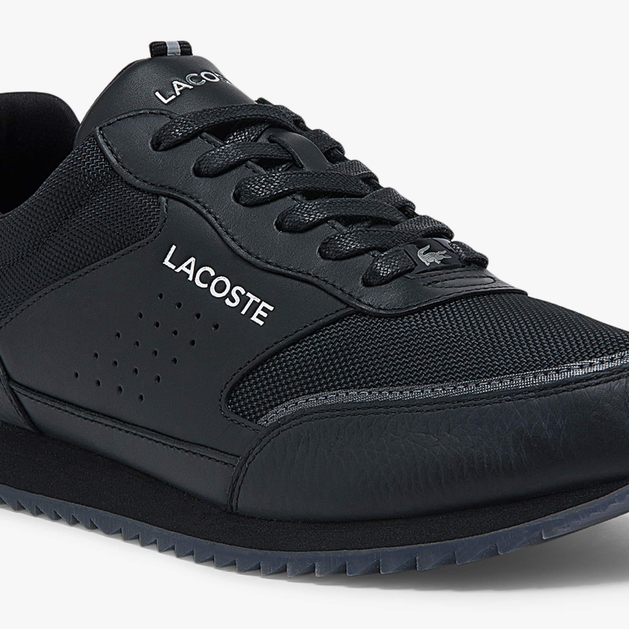 Men's Partner Luxe Textile and Leather Trainers | LACOSTE