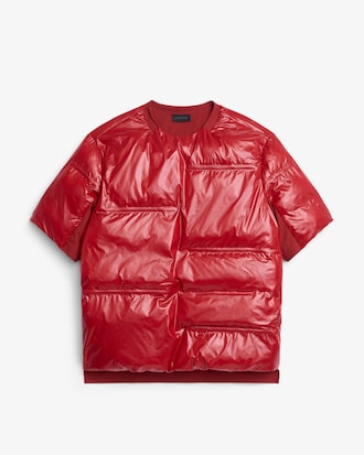 Runway Glossy Padded Taffeta T-shirt