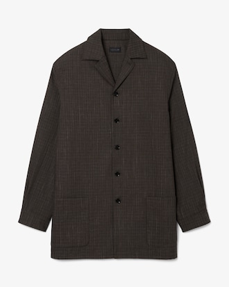 Runway Printed Wool Overshirt