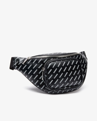 Men's Lacoste LIVE Coated Print Canvas Belt Bag