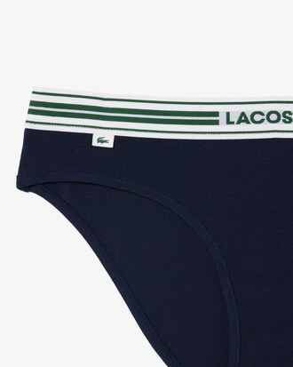 Contrast Waist Stretch Cotton Briefs