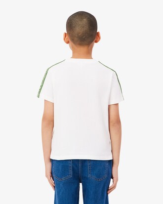 Logo Stripe Cotton T-shirt
