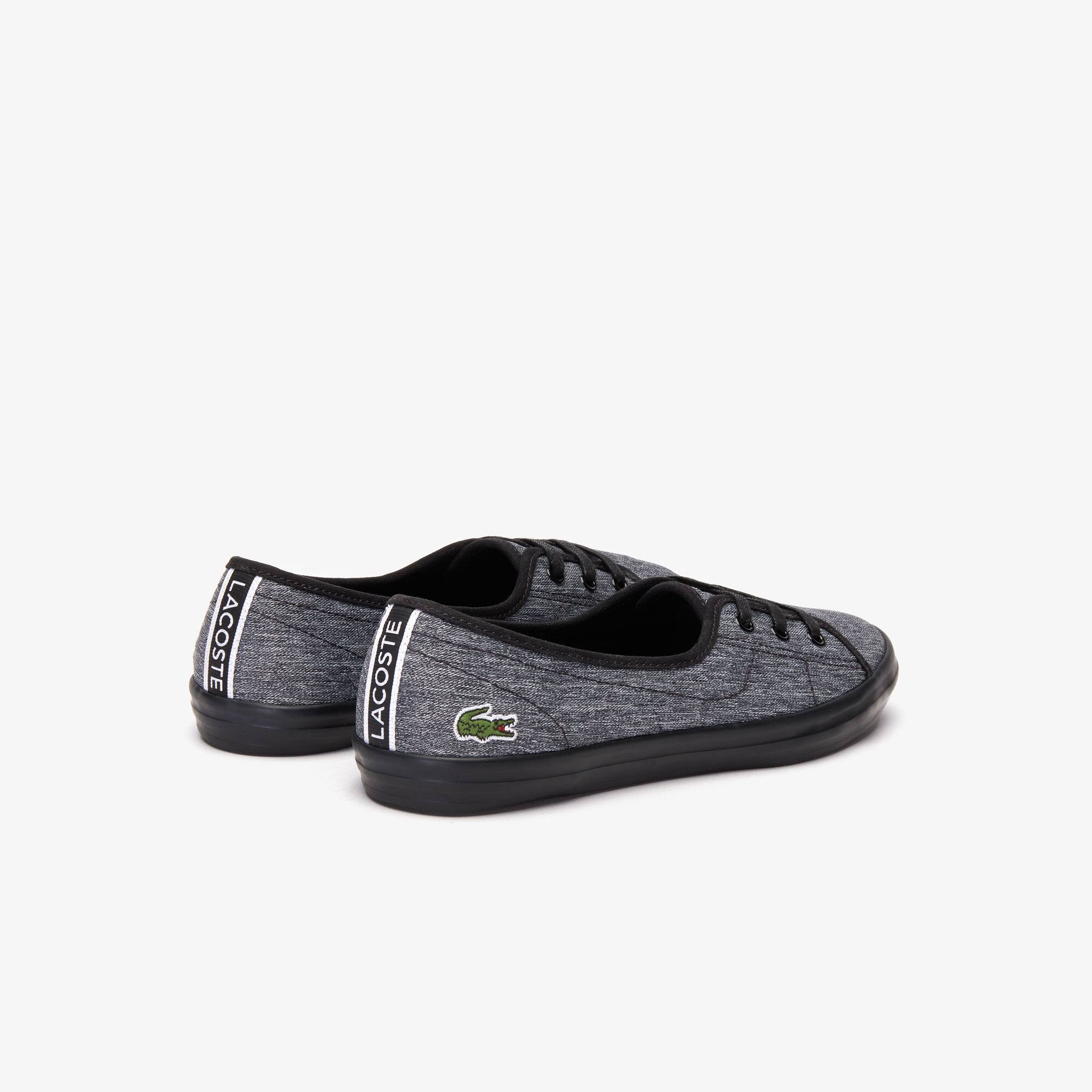 lacoste black slip ons