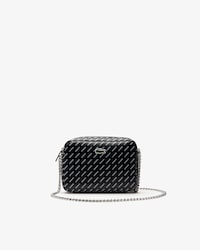 Women's Lacoste LIVE Coated Print Canvas Shoulder Bag