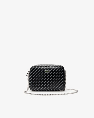 Women's Lacoste LIVE Coated Print Canvas Shoulder Bag