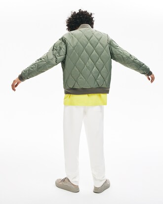 Unisex Lacoste LIVE Reversible Quilted Bomber Jacket