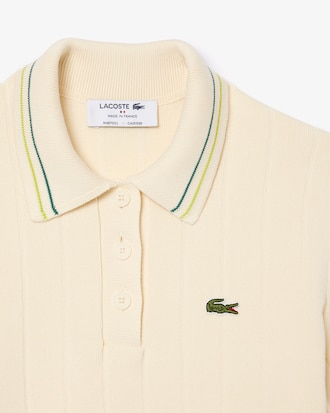 French Made Ribbed Cotton Polo Shirt