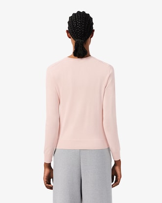 3D Knit Crew Neck Sweater