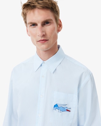 Relaxed Fit Shirt With Crocodile Badge