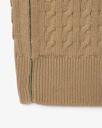 Cable Knit Cotton Sweater Vest