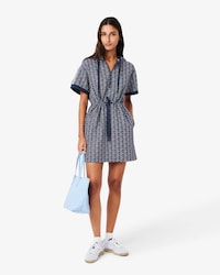 Jacquard Monogram Hoodie Dress
