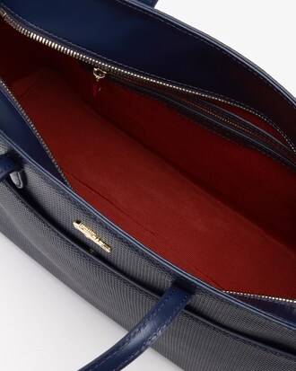 Women's Chantaco Piqu&eacute; Leather Zip Pocket Tote Bag