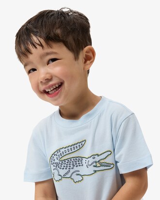 Crocodile Embroidery Cotton T-shirt