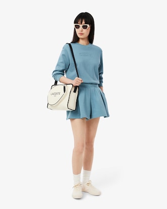 Pleated Fleece Shorts