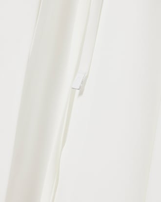 Runway Pleated Embroidery Detail Polo Dress