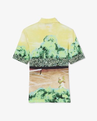 Runway Graphic Slim Fit Polo