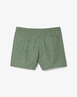 Crocodile Print Swim Trunks