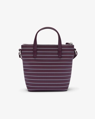 Mini Striped L.12.12 Concept Tote