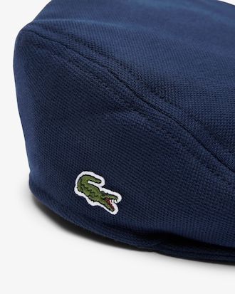 Embroidered Crocodile Petit Piqué Beret