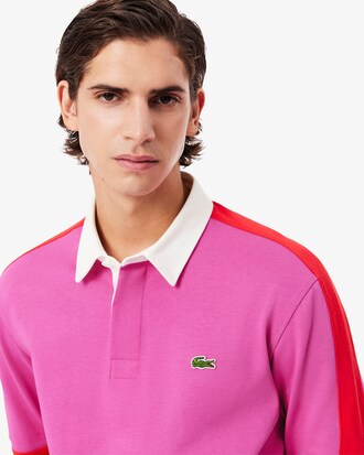 Classic Fit Colour-Block Rugby Polo Shirt
