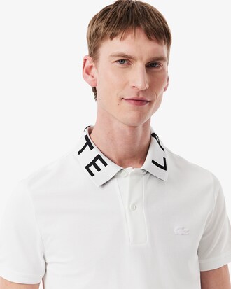 Slim Fit Jacquard Branded Polo Shirt