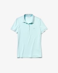 Women's Lacoste Slim Fit Pinstriped Stretch Mini Piqu&eacute; Polo Shirt
