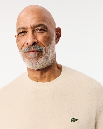 Carded Wool Crew Neck Sweater