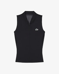 Sleeveless Stretch Dual Fabric Tennis Polo Shirt