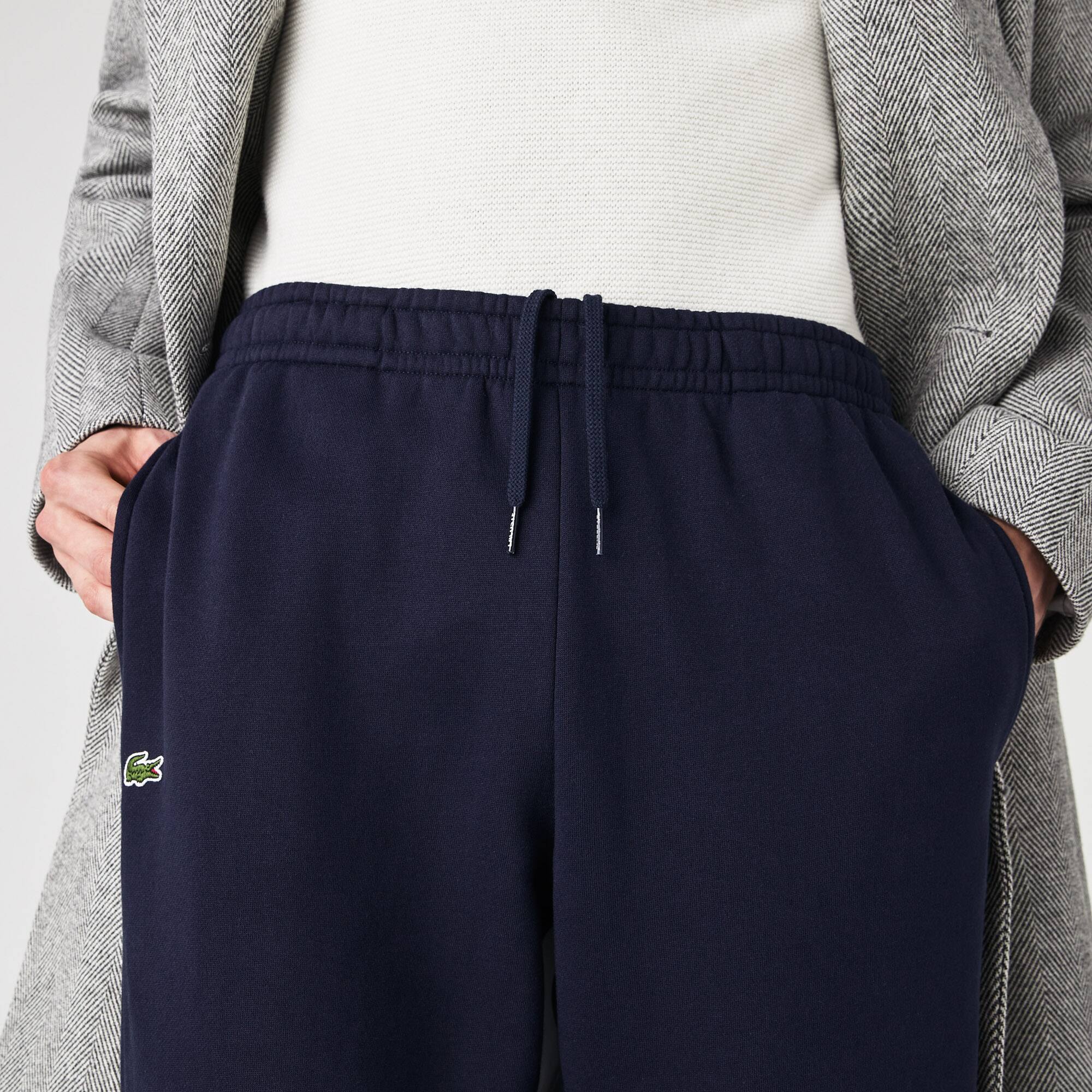 men's lacoste sport cotton fleece tennis sweatpants