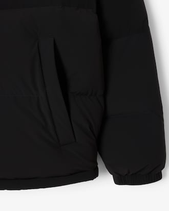 Water-Repellent Hooded Down Jacket
