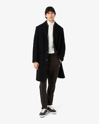 Zip-Up High Neck Interlock Sweatshirt