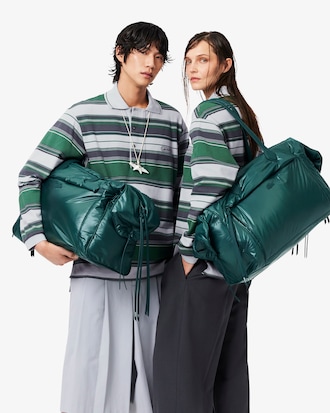 Runway Glossy Nylon Weekender Bag