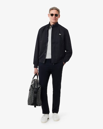 Water-Repellent Twill Harrington Jacket