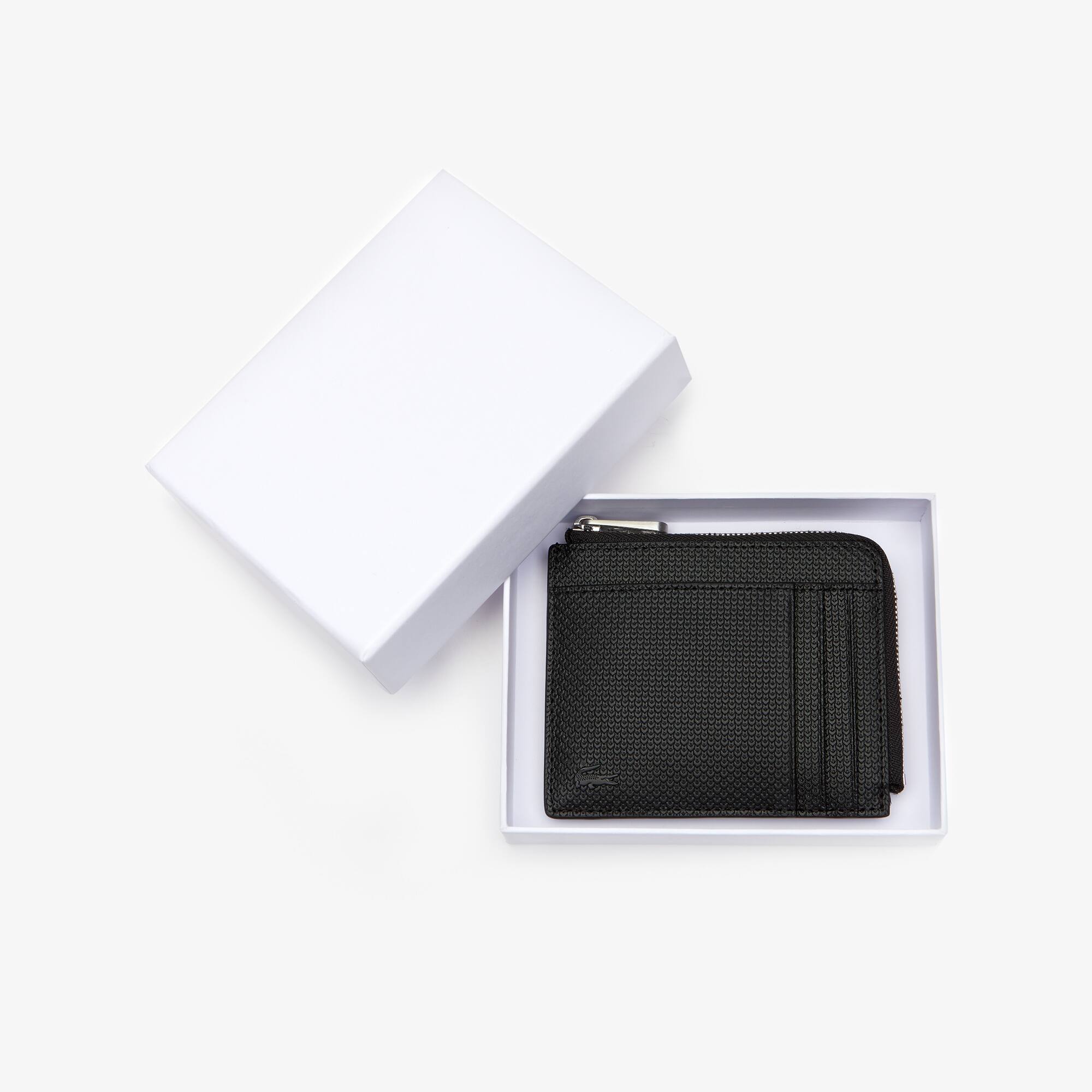 lacoste chantaco pique leather zip