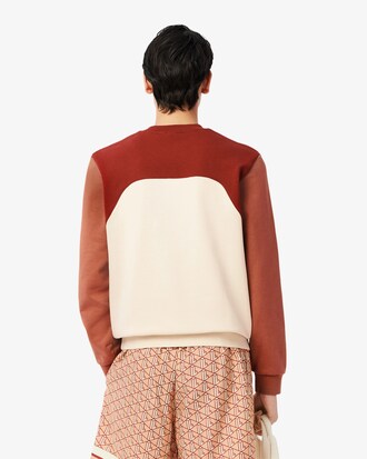 Colour-Block Cotton Fleece Sweatshirt