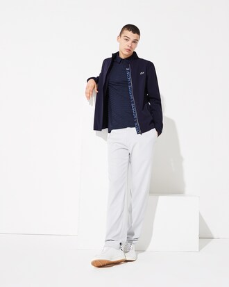 Men's Lacoste SPORT Water-Resistant Printed Zip Golf Jacket