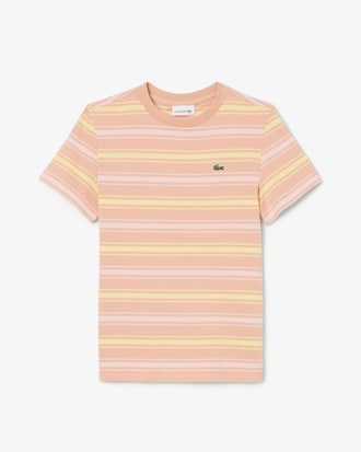 Contrast Stripe Cotton T-shirt