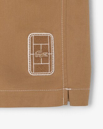 Relaxed Fit Cotton Twill Shorts