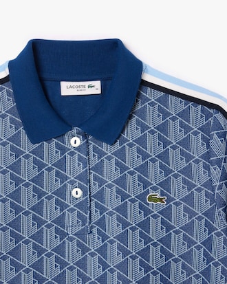 Slim Fit Monogram Jacquard Polo Dress