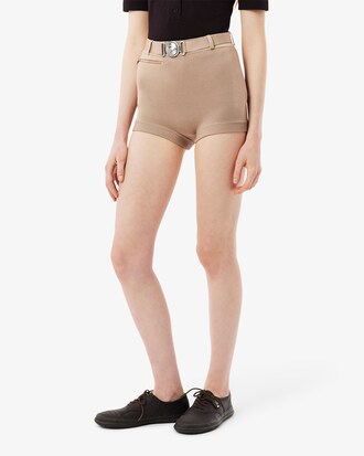 Runway Crocodile Mini Shorts