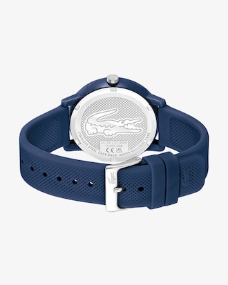 Men&rsquo;s Lacoste.12.12 Blue Silicone Strap Watch