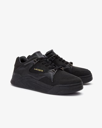 Men&rsquo;s Court Slam Nubuck Leather Trainers