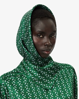 Runway Print Silk Square