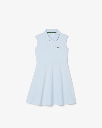 Sleeveless Stretch Piqué Polo Dress